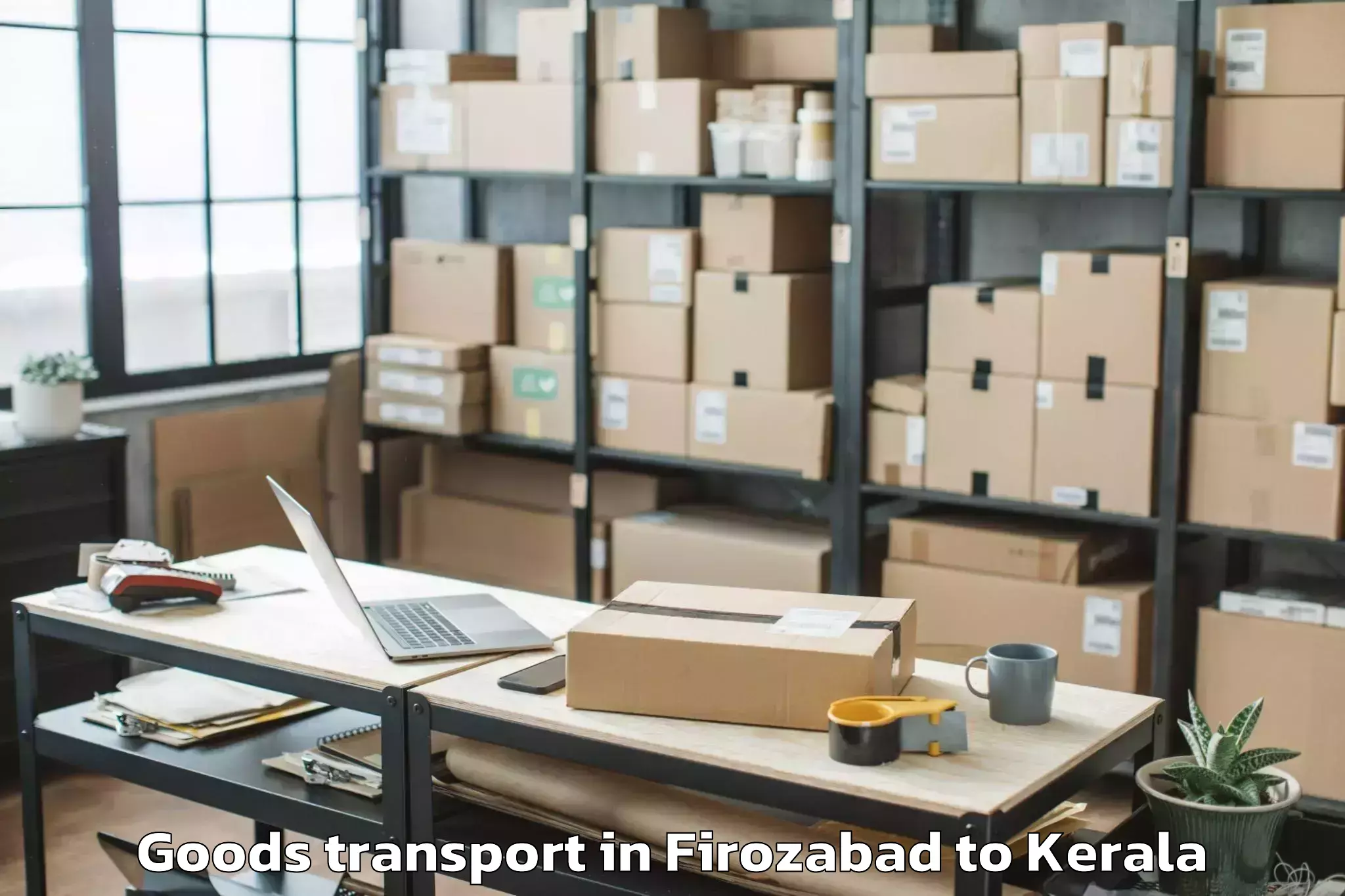 Get Firozabad to Ayoor Goods Transport